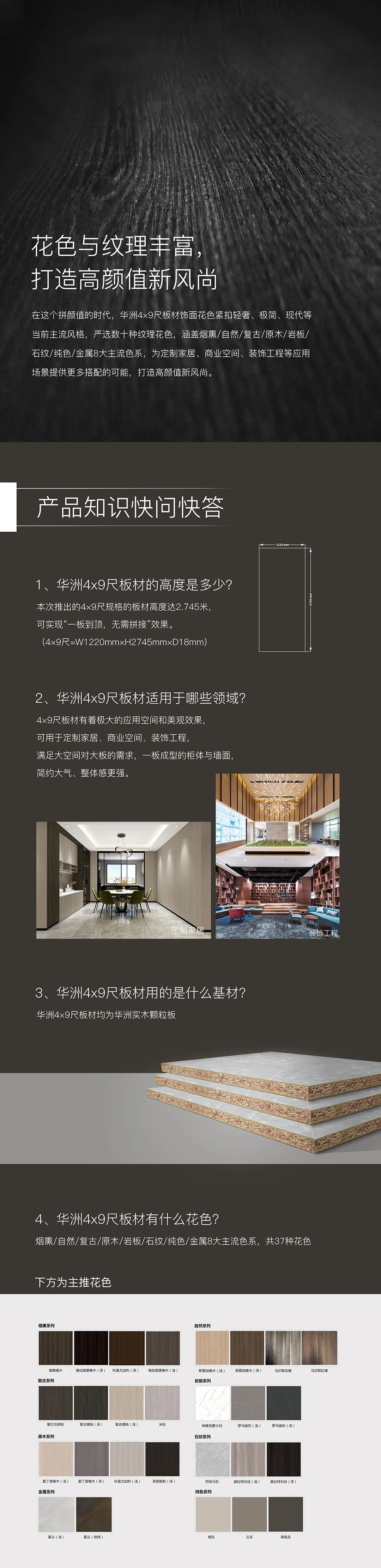 新品發(fā)布  華洲Max+板材系列，享受一板到頂的完美(圖4)