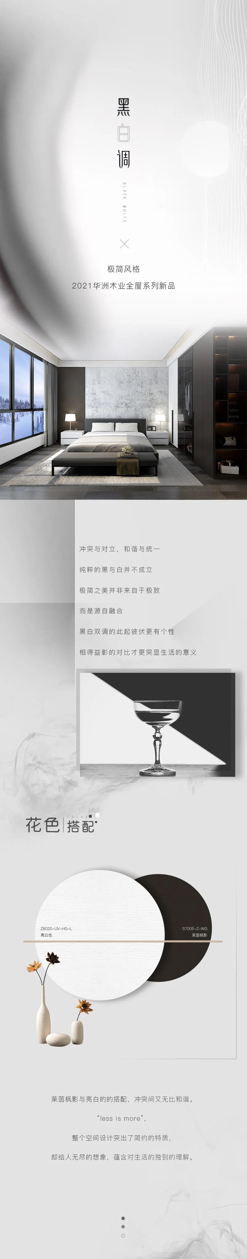 2021華洲木業(yè)全屋系列新品——黑白調(圖1)
